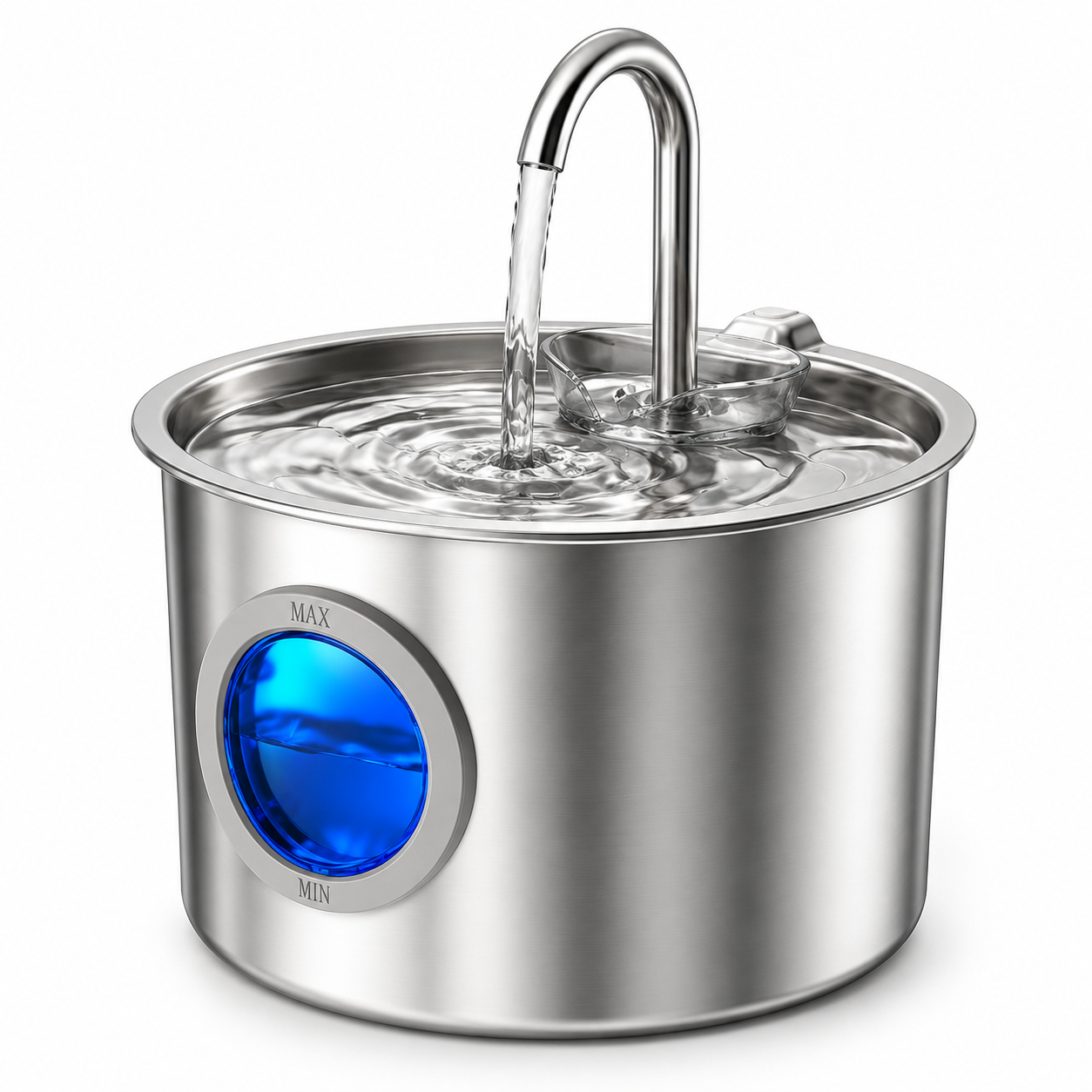 2.2L Stainless Steel Pet Water Fountain with Infrared Sensor