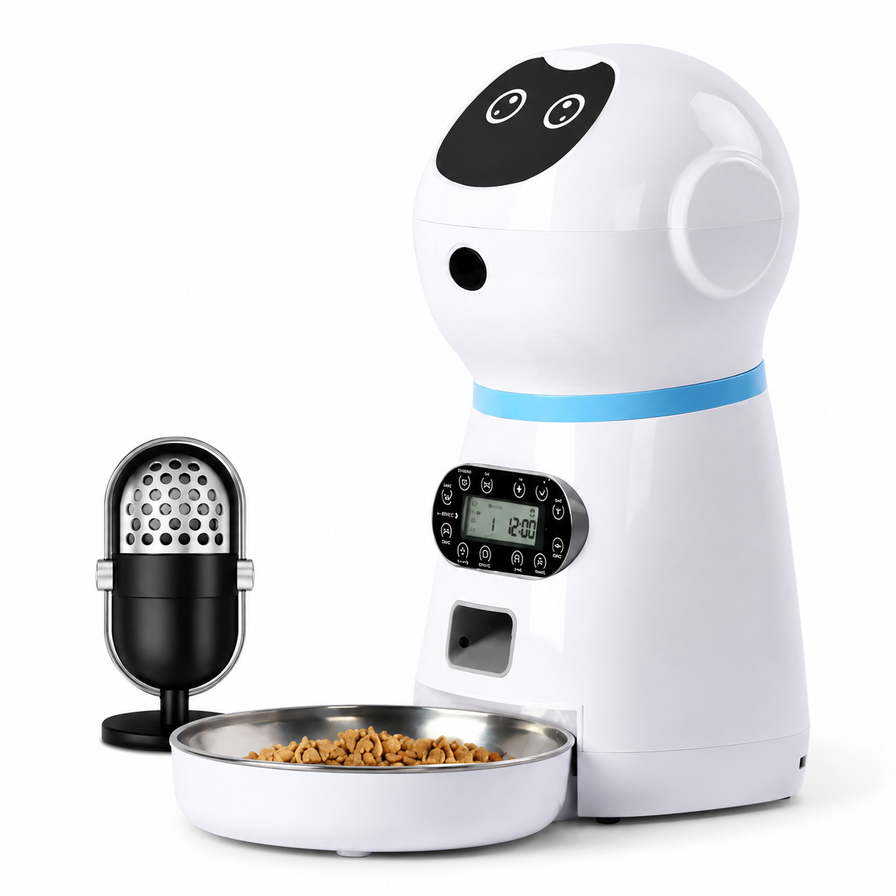 Automatic Pet Feeder with Timer & Voice Recorder for Cats & Dogs