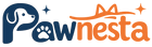 Logo of 'Pawnesta' with a blue paw and orange text on a white background.
