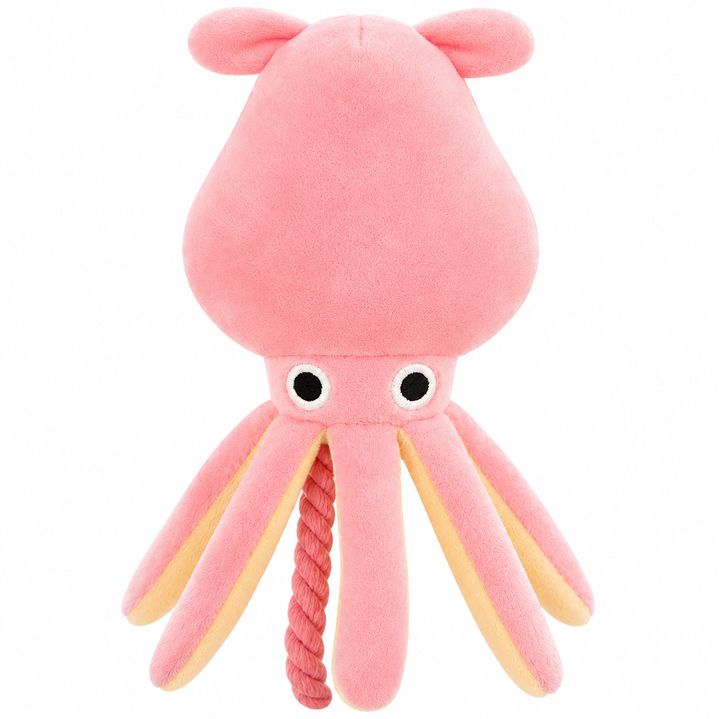 Octopus Plush Rope Dog Toy – Interactive Chew & Tug Toy