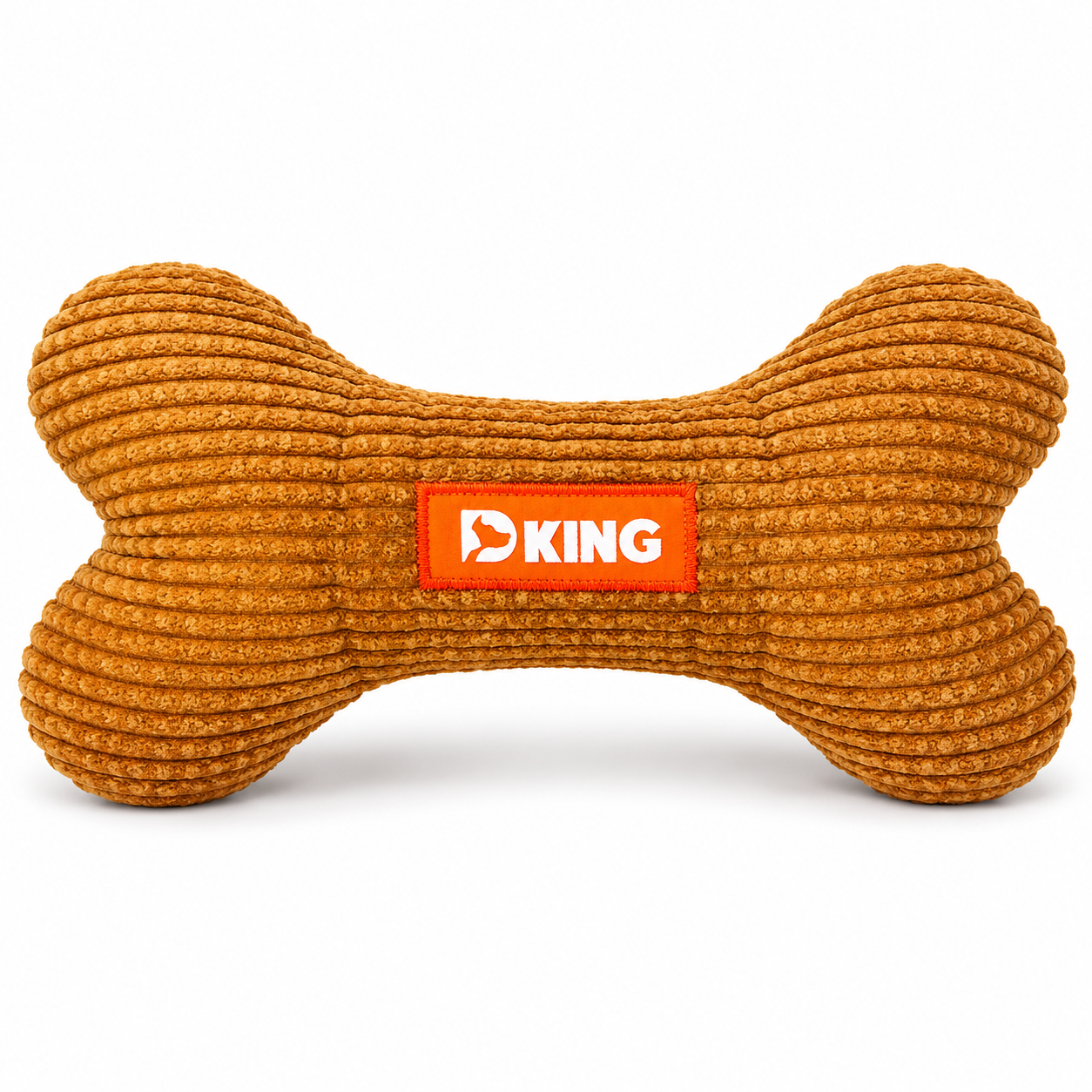 Light brown plush dog chew toy with squeaker, interactive puppy toy by Pawnesta for playful, engaging pet fun.