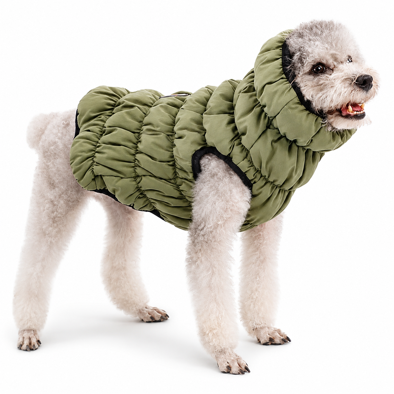 Reversible Dog Cotton Vest – Warm Stretch Jacket for Small Dogs