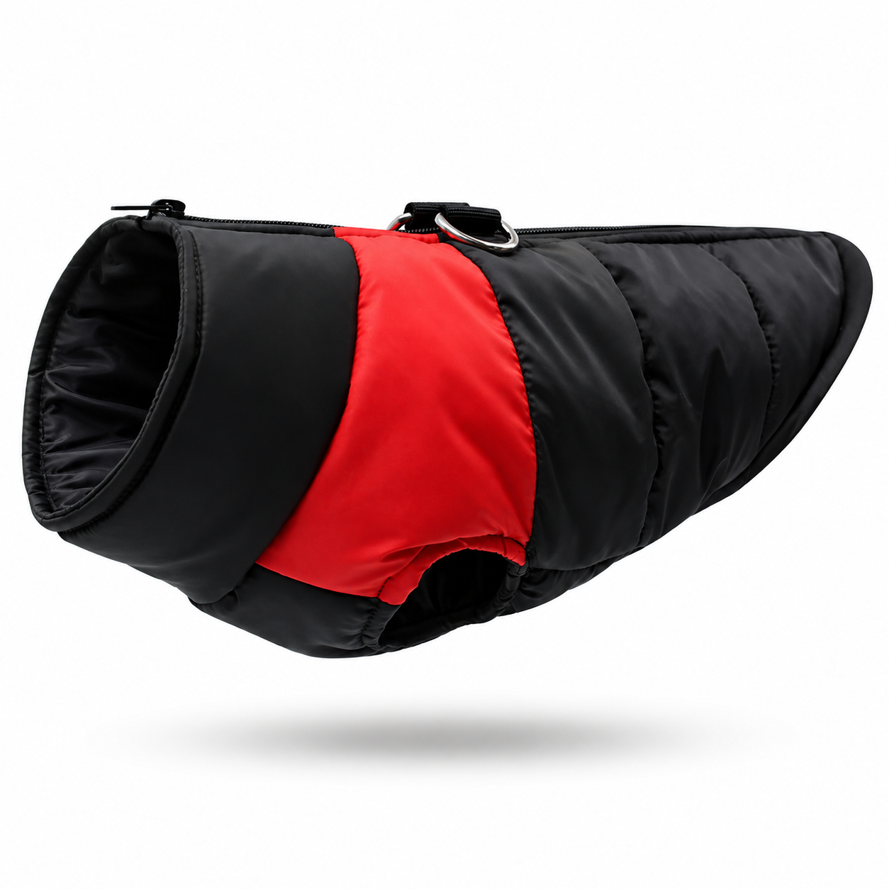 Red warm cotton dog vest by Pawnesta, windproof pet jacket for small and large dogs, comfortable and stylish outdoor wear.